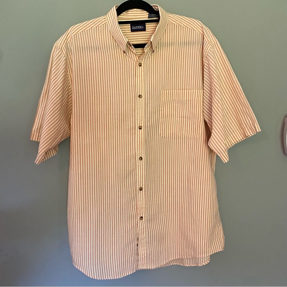 Straight from your dads closet is this Large Tall men's Puritan Shirt